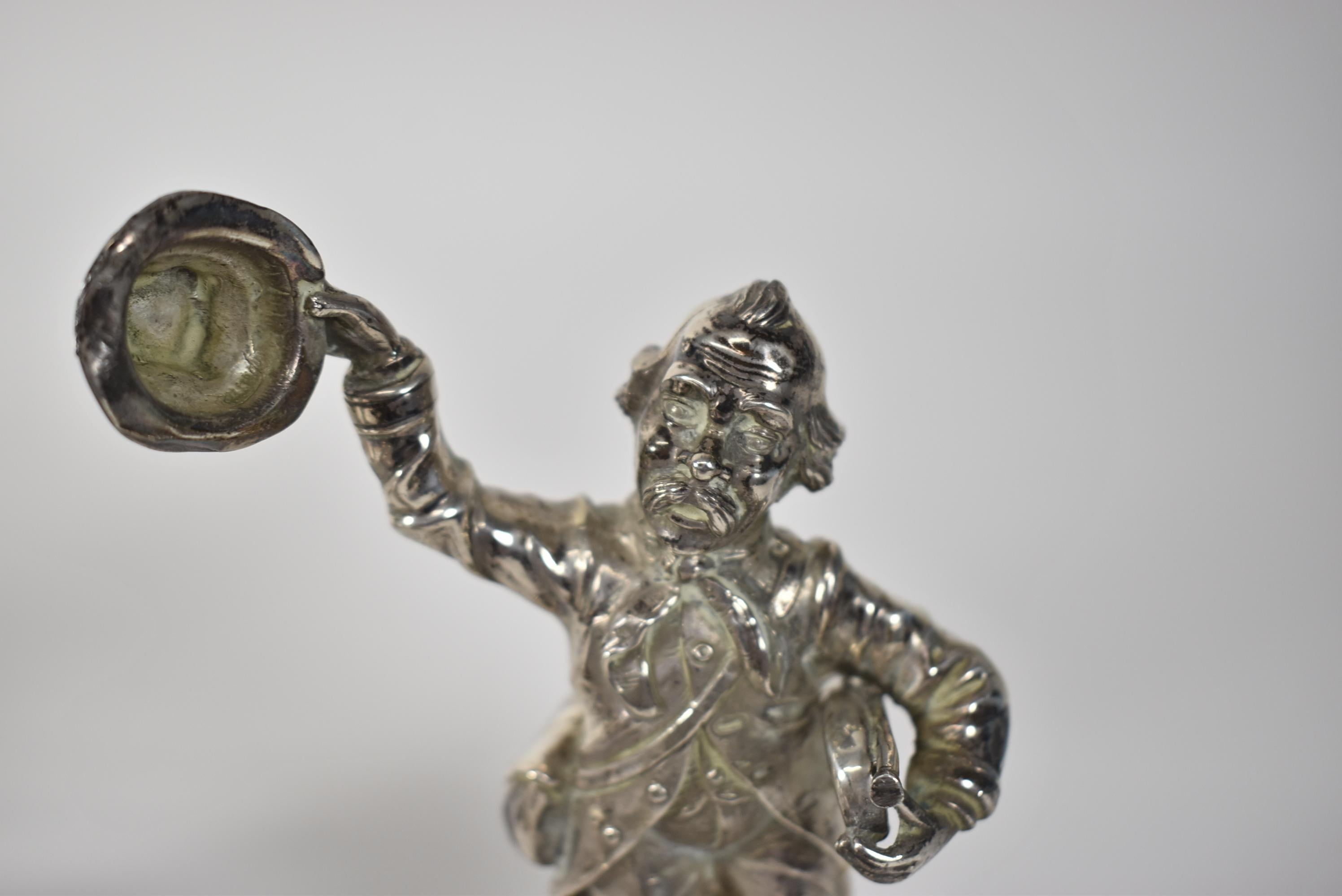 Moderno Cinque figure di musicisti di bande spagnole in argento .91 SG Hallmark in vendita