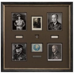 Vintage WWII Generals Autographs with Bradley, Eisenhower, Marshall, MacArthur, Arnold