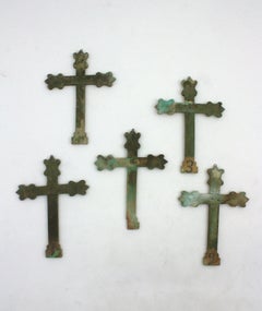 Décoration murale « Five Stations of The Cross Via Crucis », Espagne, années 1940