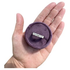 Five Stone Diamond Anniversary Band in White Gold