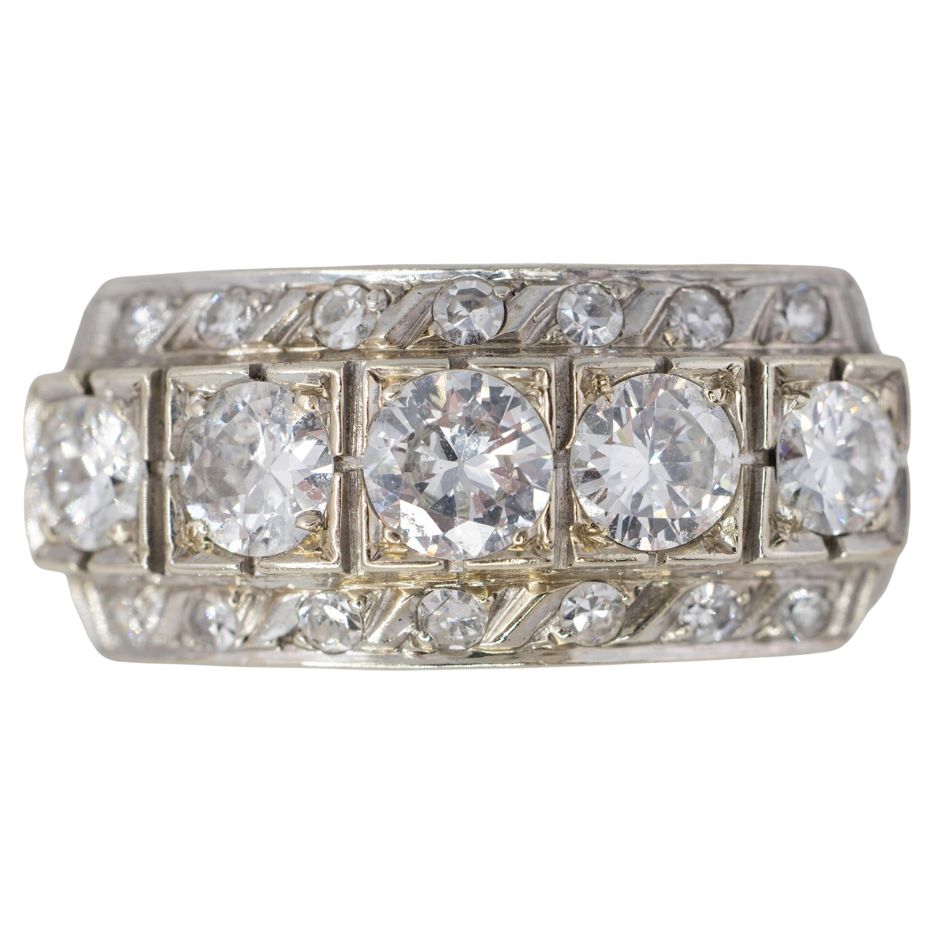 Five-Stone Diamond Band For Sale
