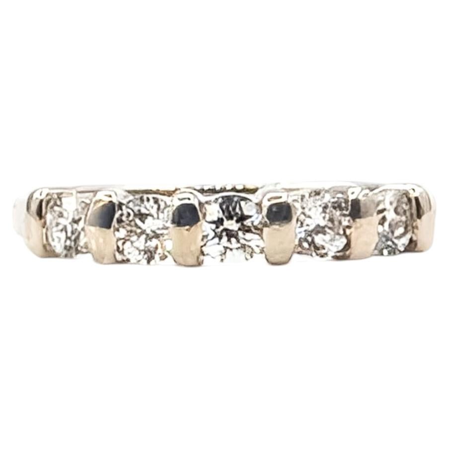 Five-Stone Diamond Band in 14k White Gold