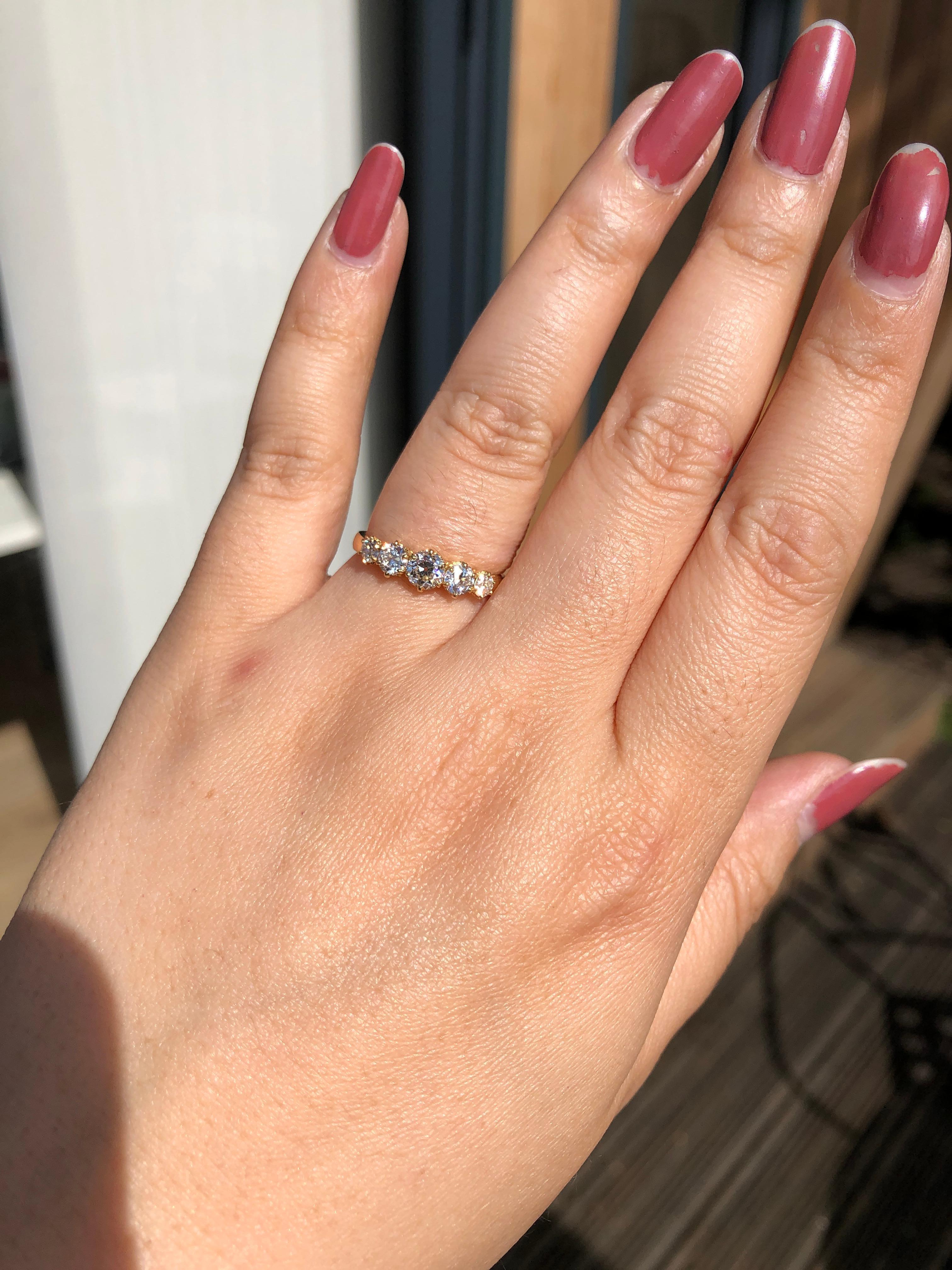 Five-Stone Diamond Engagement Ring 1