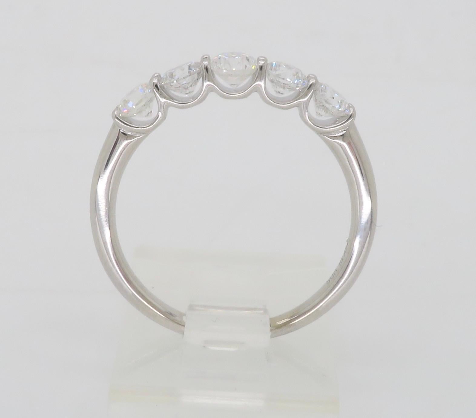 Women's or Men's Five Stone Diamond Ring