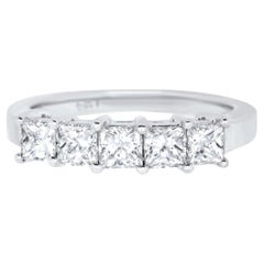 Five-Stone Princess Cut Diamond Band