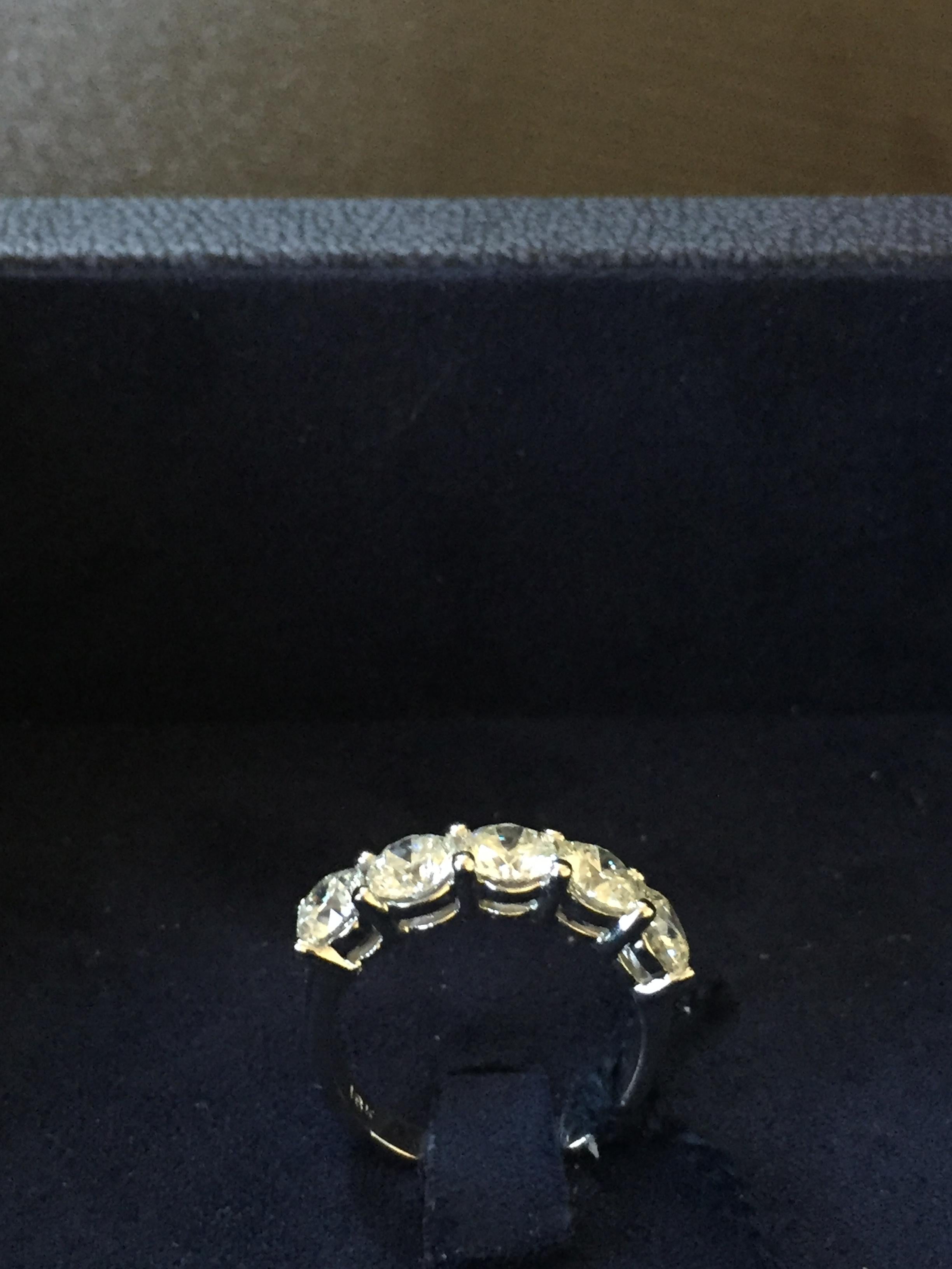 5 stone diamond ring