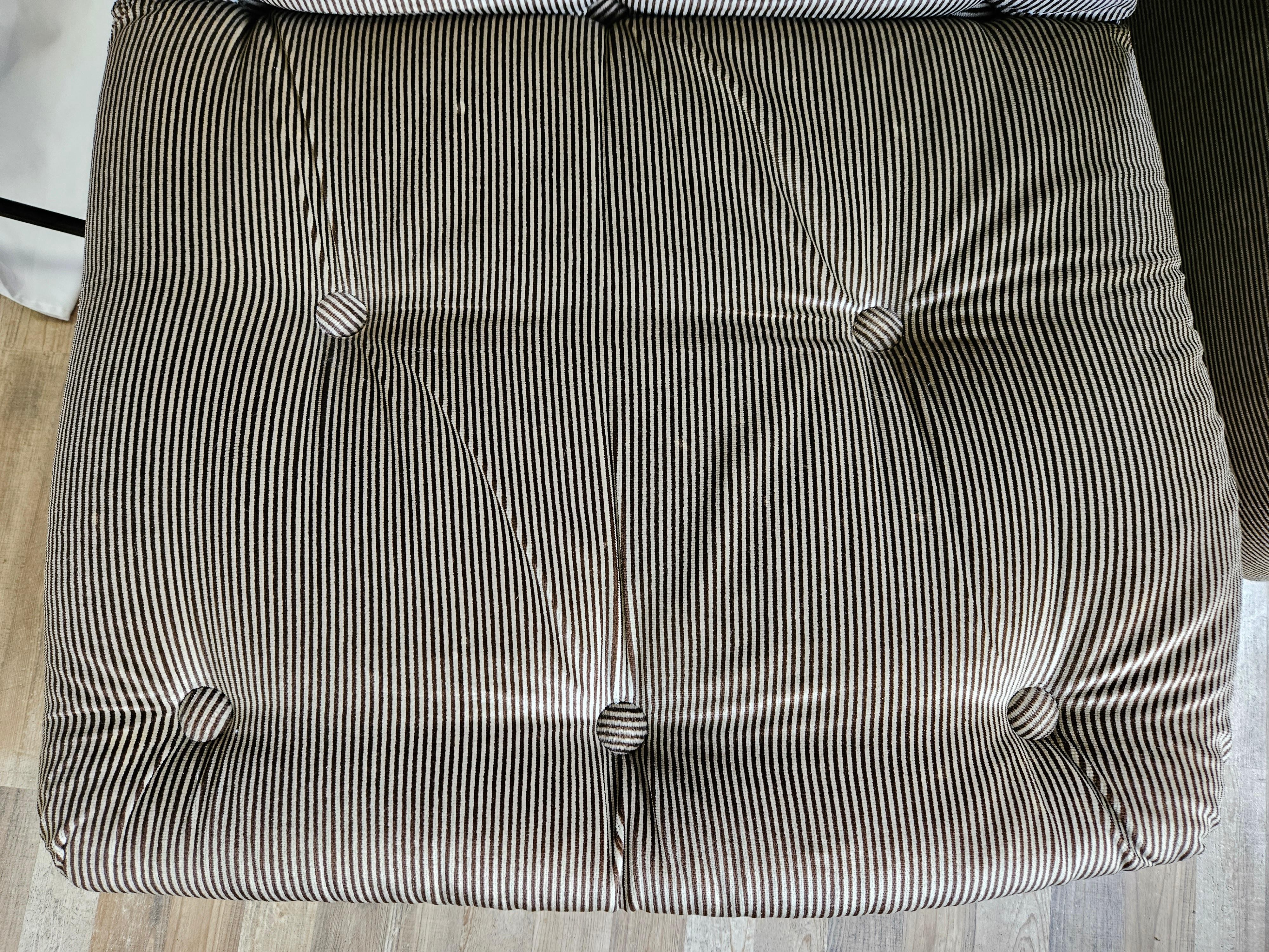 Five Striped Modular Armchairs For Sale 5