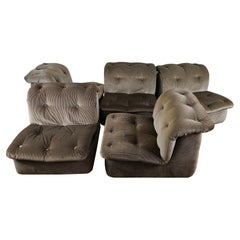 Five Striped Modular Armchairs