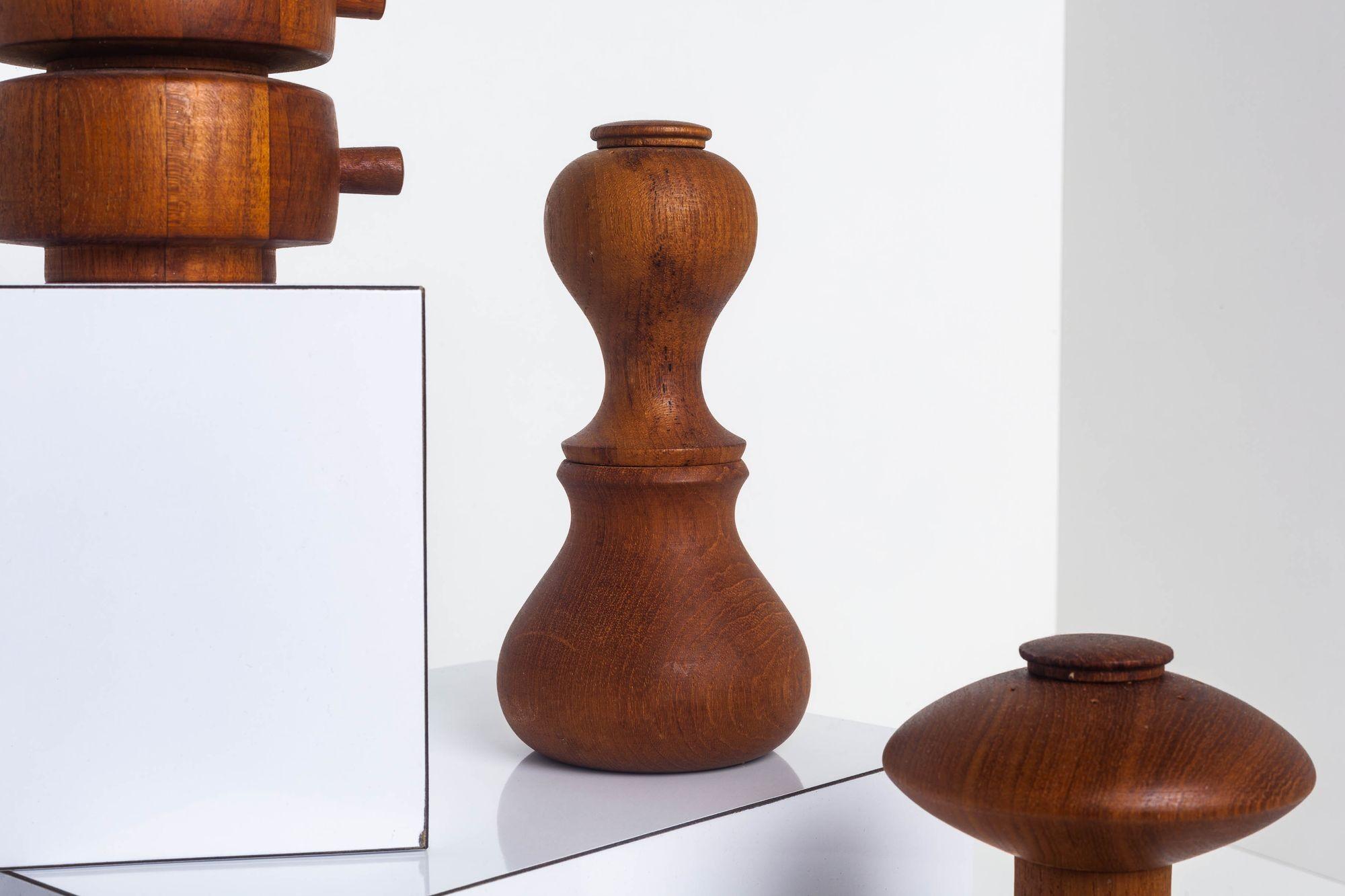 Five Teak Peppermills by Jens Quistgaard for Dansk 2