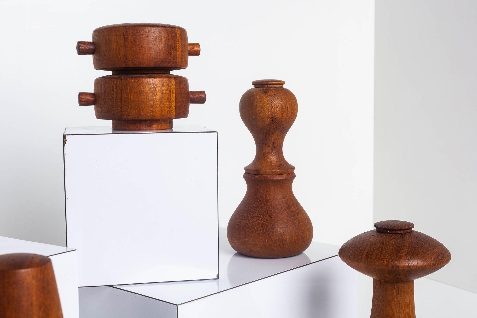 Five Teak Peppermills by Jens Quistgaard for Dansk 3