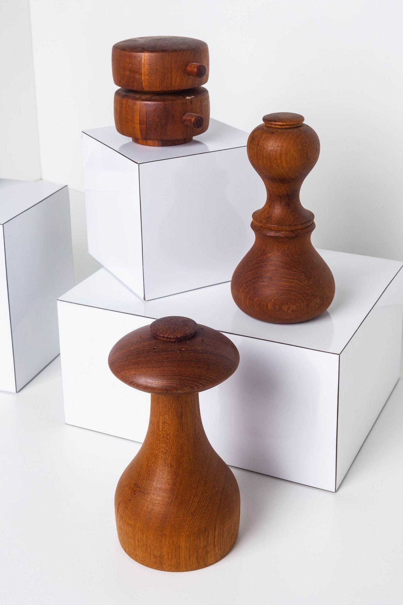 Five Teak Peppermills by Jens Quistgaard for Dansk 4