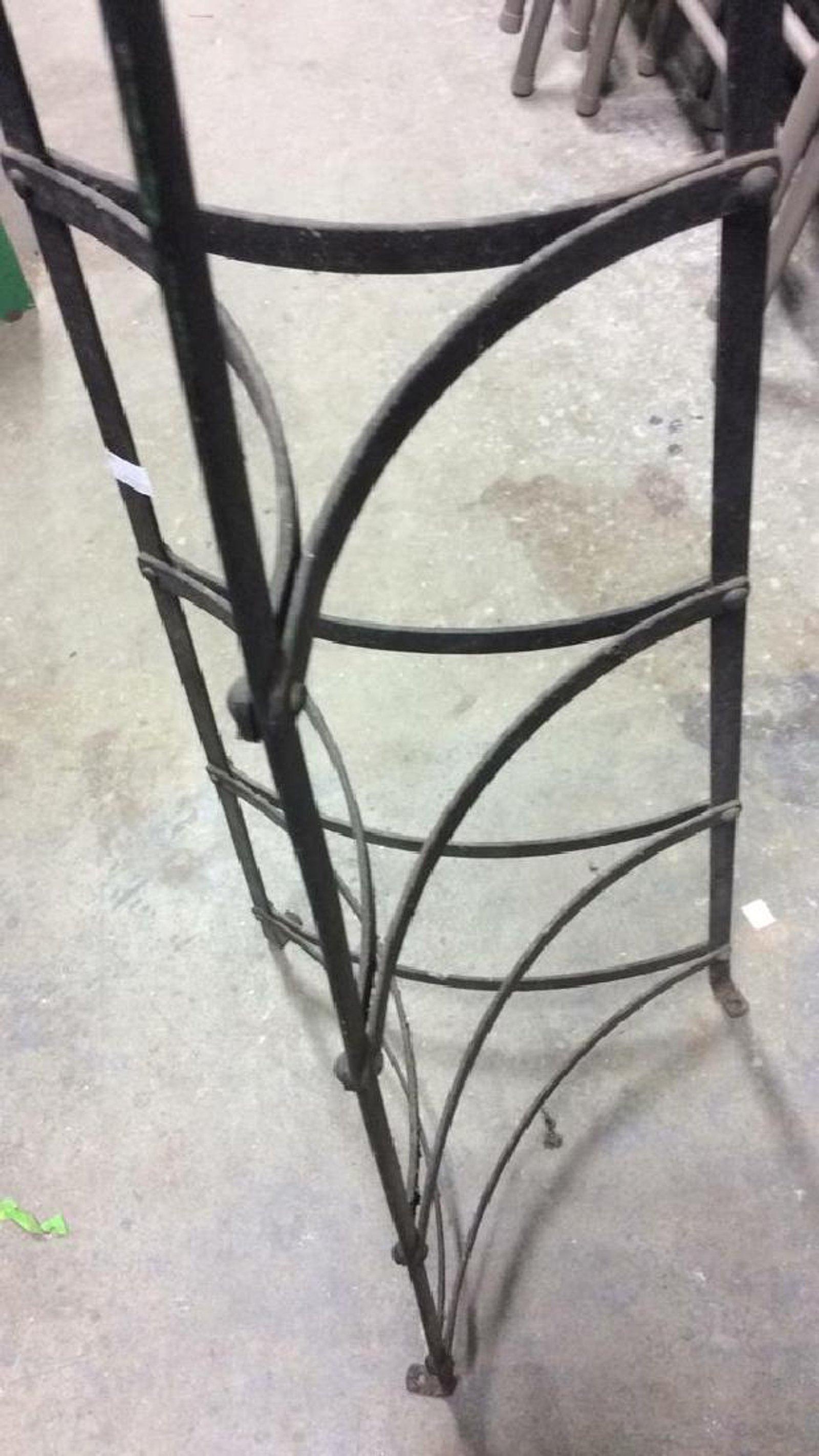 French Five-Tier Metal Plant Stand or Plate/Pot Rack
