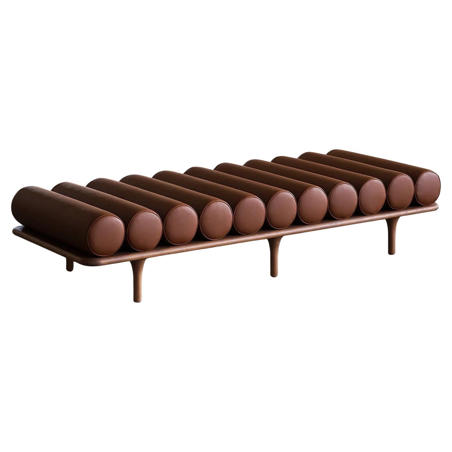 Five to Nine - Daybed en cuero por Studiopepe para Tacchini en venta