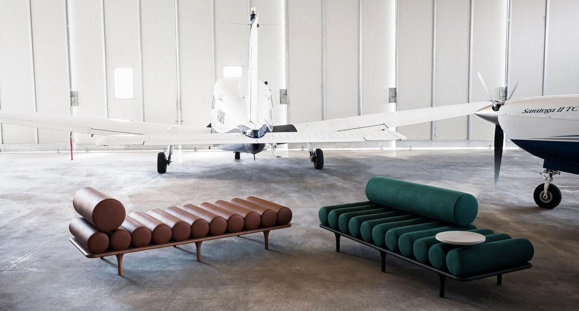 Five to Nine - Cama de día con cabecero en piel de Studiopepe para Tacchini en Nuevo estado para la venta en Alcamo, IT