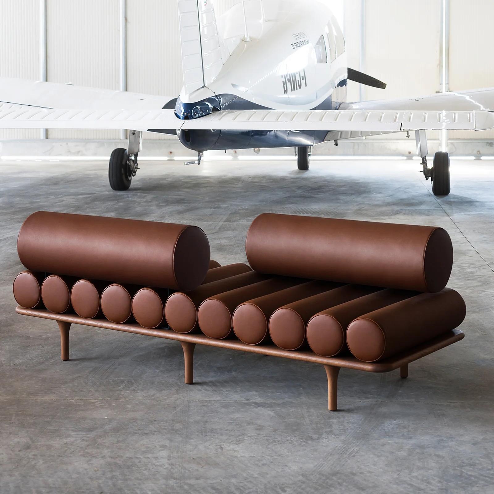 The Five to Nine daybed is the centerpiece of a refined, imaginary artist’s atelier: a piece of furniture with a strong identity, designed to meet the increasingly versatile needs of contemporary living with style and functionality.

Design by