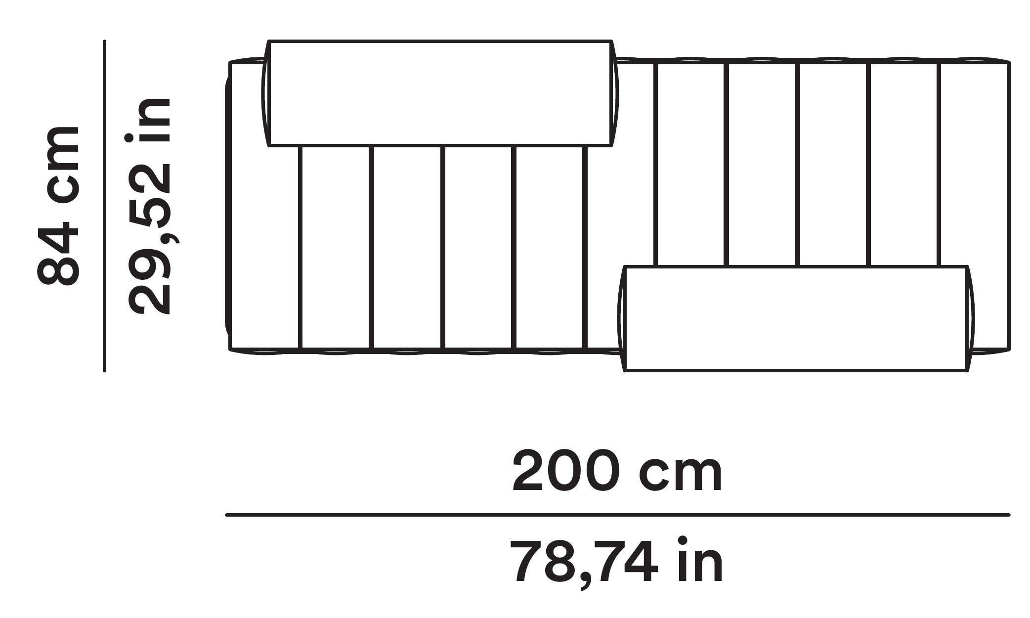 Five to Nine – Daybed with vis a vis back in leather by Studiopepe for Tacchini In condizioni Nuovo in vendita a Alcamo, IT