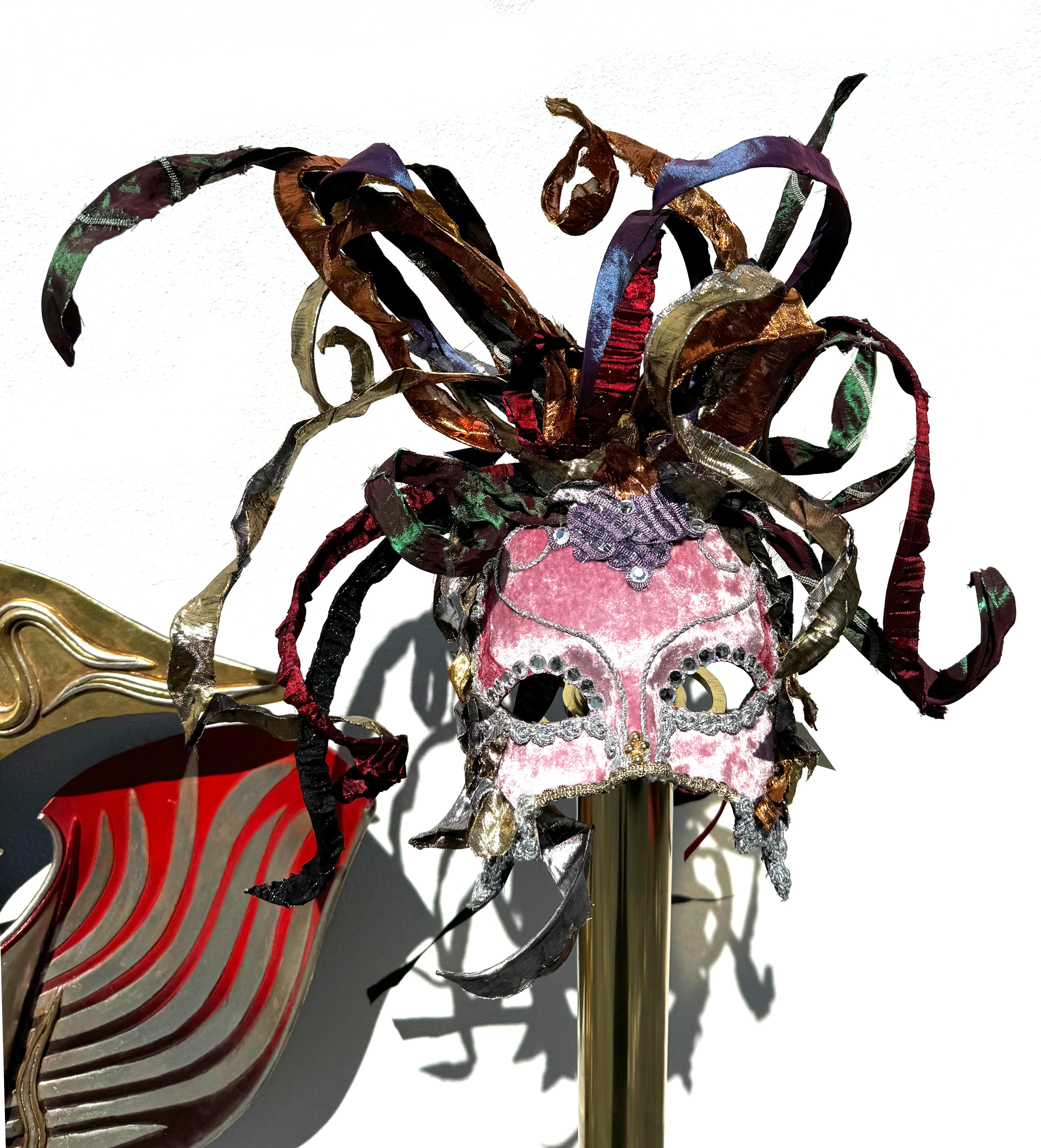 Paper Five Venetian Carnival Masks For Sale