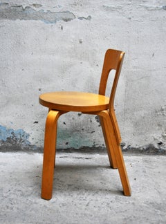Five Vintage Chairs, Model No. 65 Chair by Alvar Aalto for Artek, 1960s