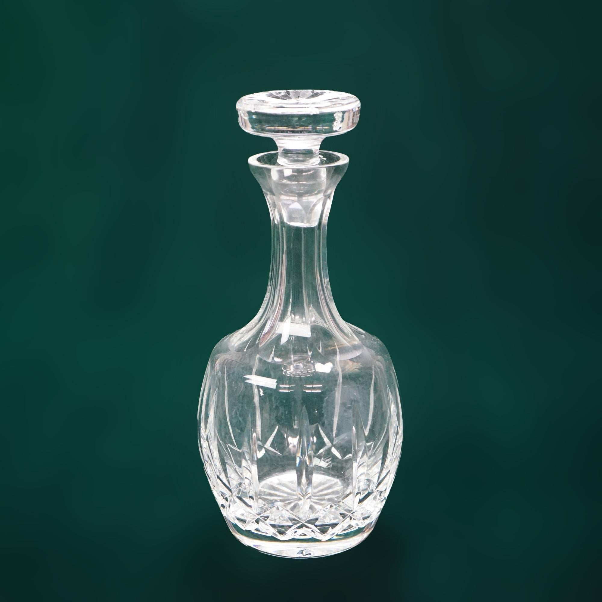 20th Century Five Vintage Cut & Pressed Glass Spirits Decanters C1940
