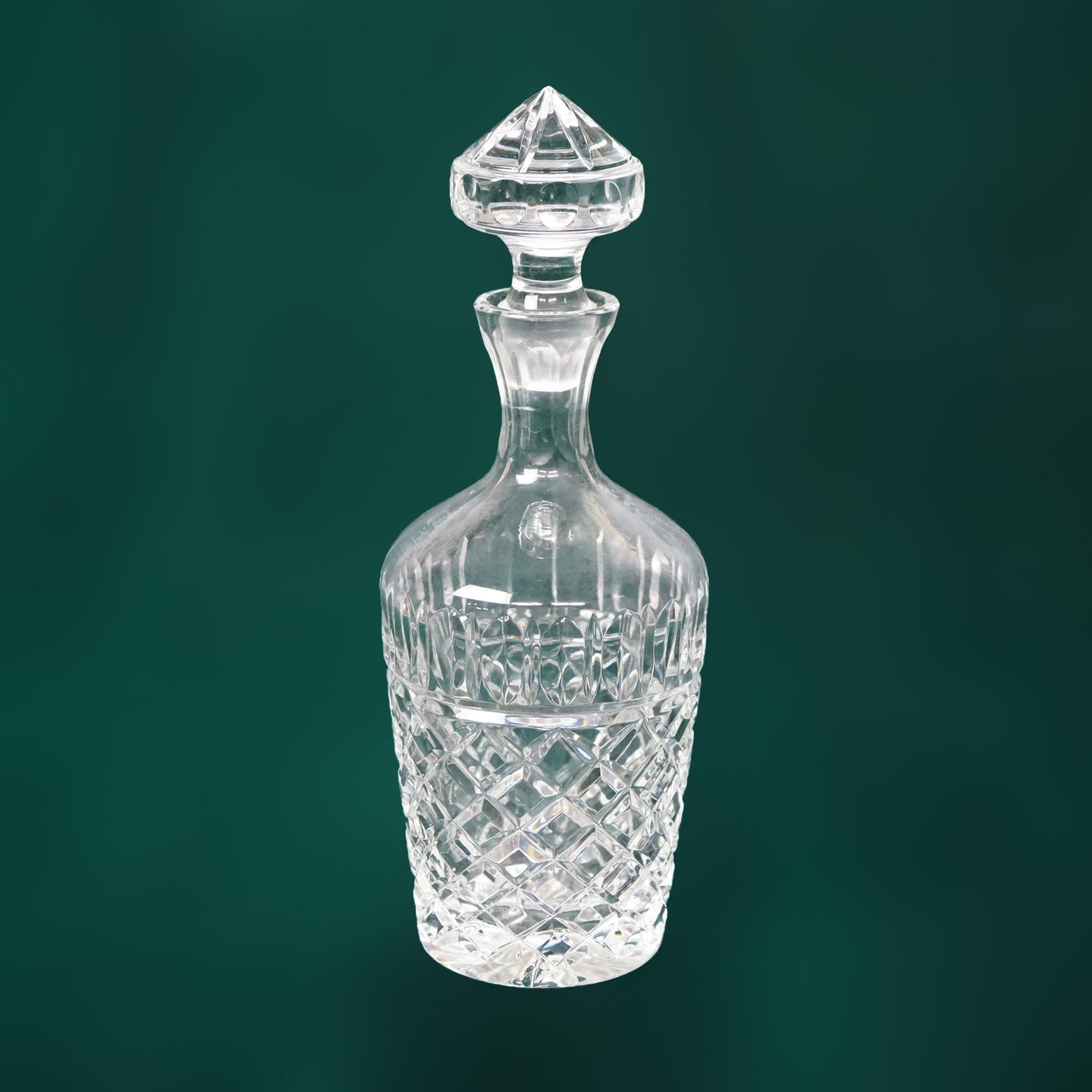 Five Vintage Cut & Pressed Glass Spirits Decanters C1940 2
