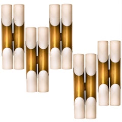 Five Wall Sconces or Wall Lights in the Style of RAAK Amsterdam, 1970