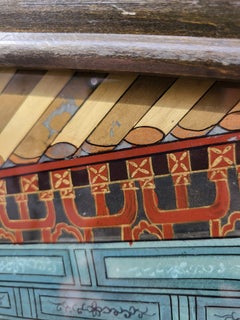 Fixé Sous Verre, Scène de palais en Asie, 20e siècle