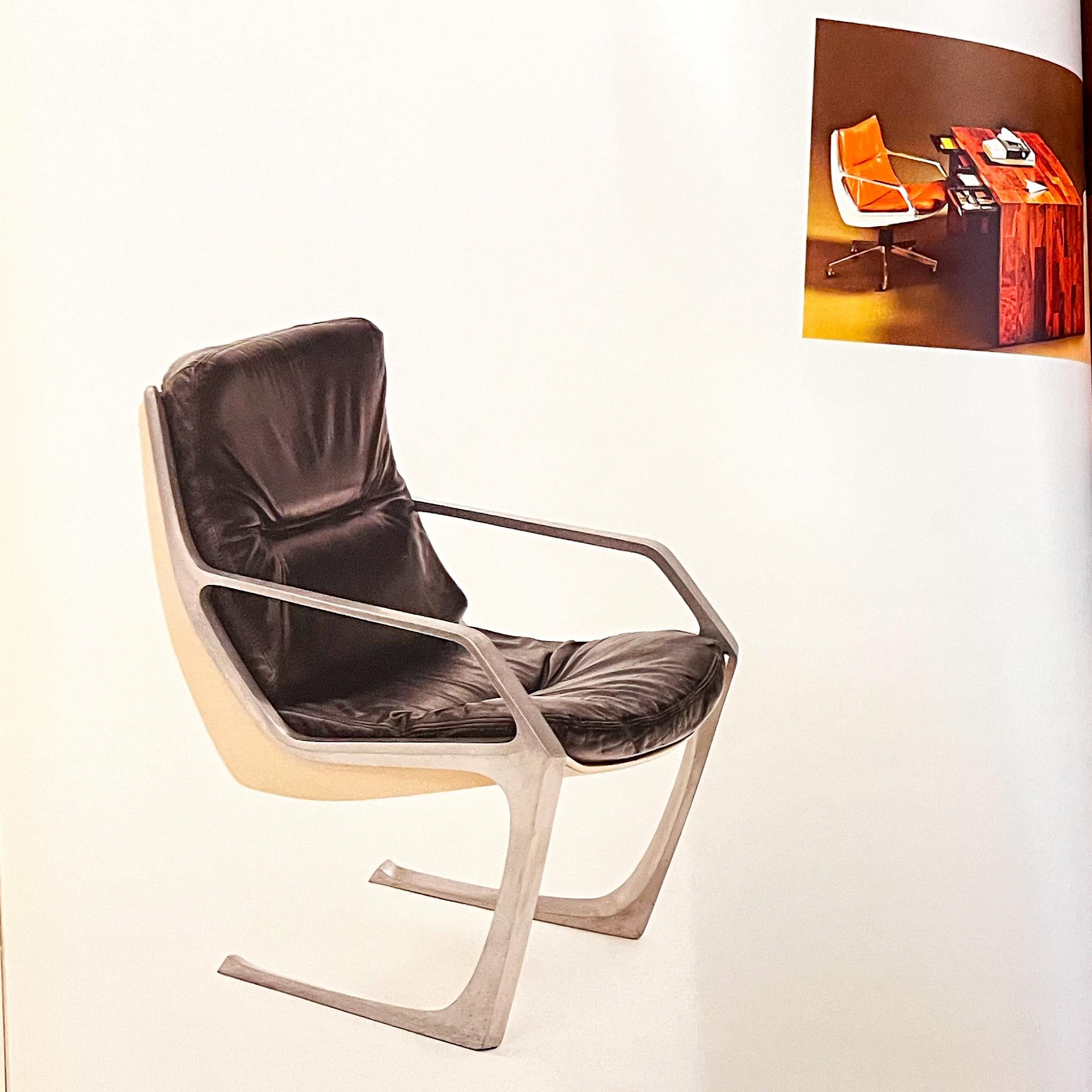 Mid-Century Modern Armchairs in Aluminum & Brown Leather. Jorge Zalszupin Brazil 10