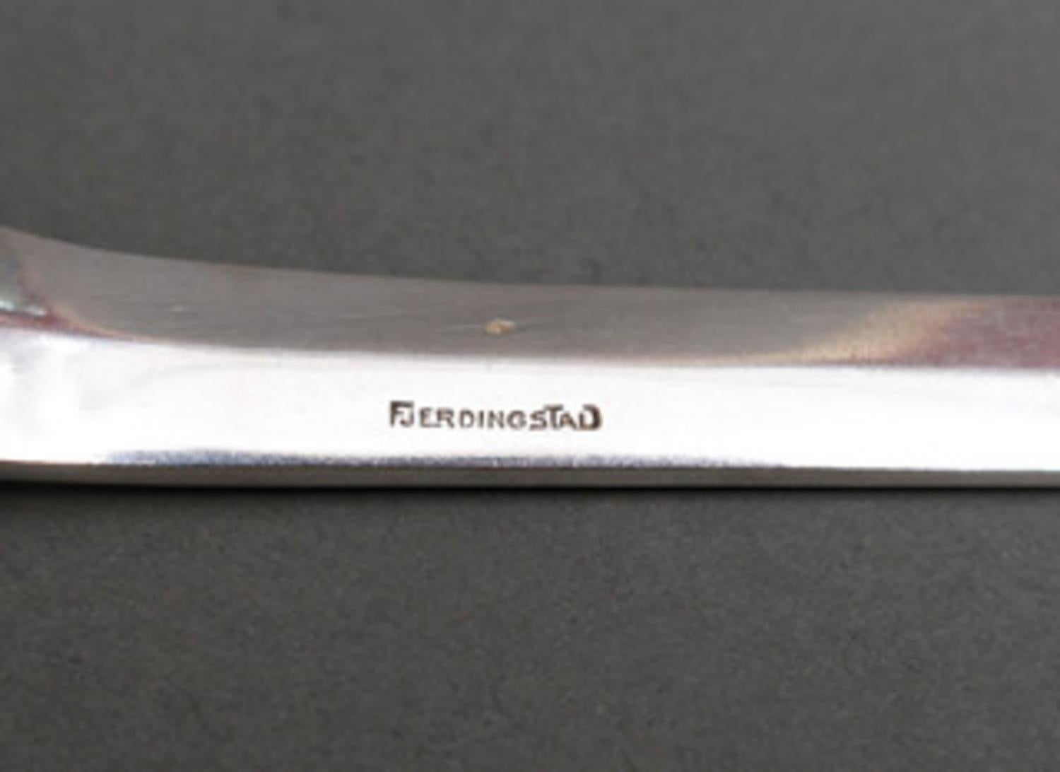 FJERDINGSTAD - Set de ménage ART DECO 78 Pieces en argent massif en vente 11