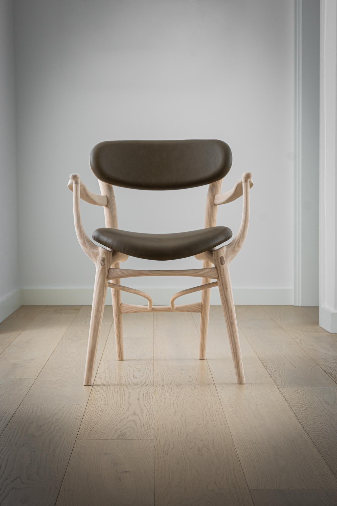 The Fjoon (pr. fyoon) collection rose out of a multi-year obsession with high end upholstery as well as an infatuation with wood joinery and principles of chair strength from the broader chair making community, especially windsor chair makers. My