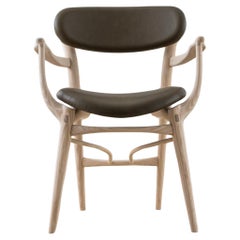 Fjoon Captain's Dining Chair/Occasional Chair White Ash by Fernweh Woodworking