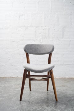 Fjoon Chair, Dining Chair or Occasional Chair in Walnut by Fernweh Woodworking