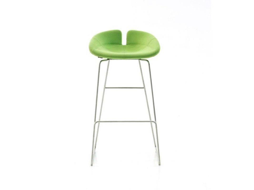 Fjord Bar Stool High by Patricia Urquiola for Moroso with Fabric or Leather Seat For Sale 8