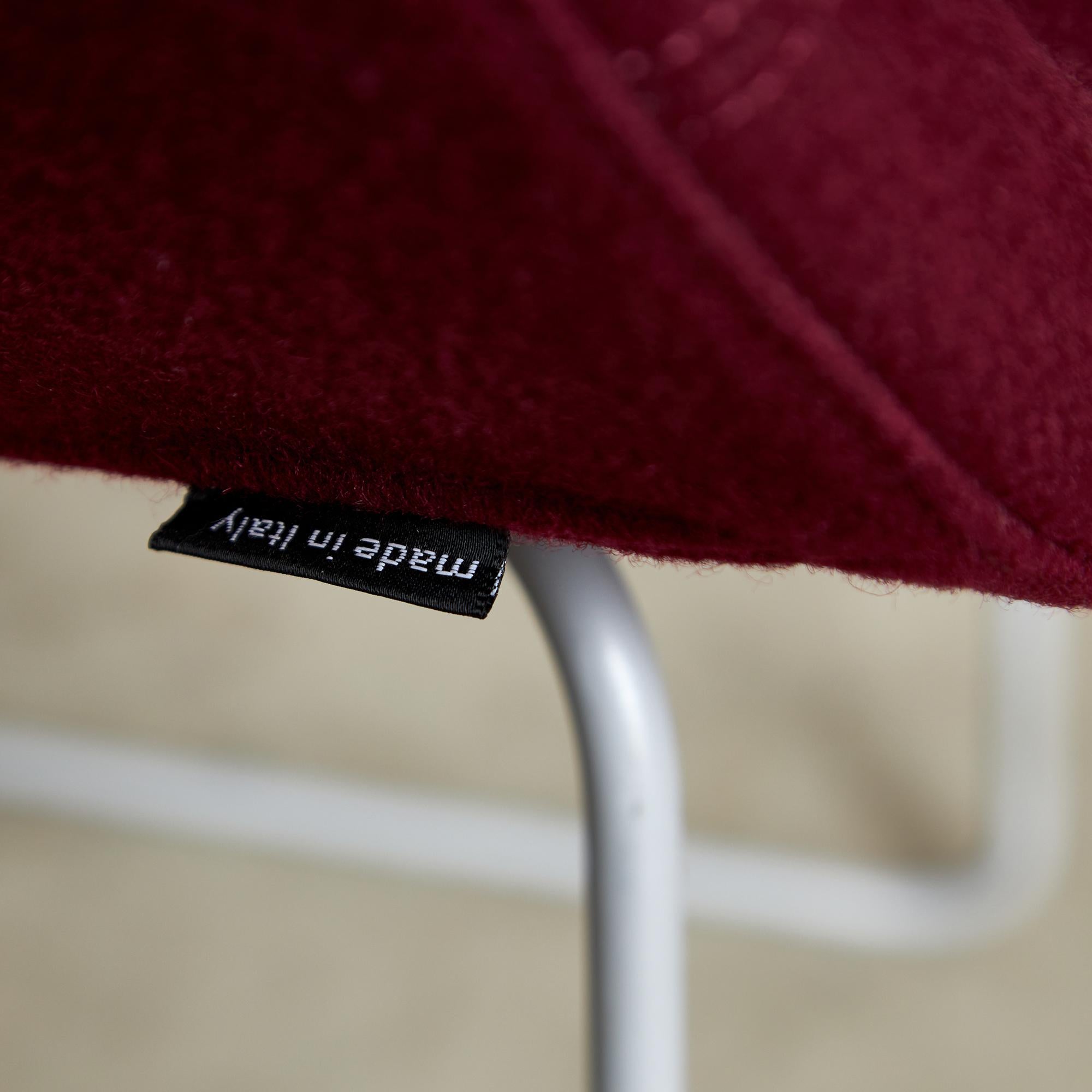 Fjord Chairs in Burgundy by Patricia Urquiola for Moroso, 2002 For Sale 10