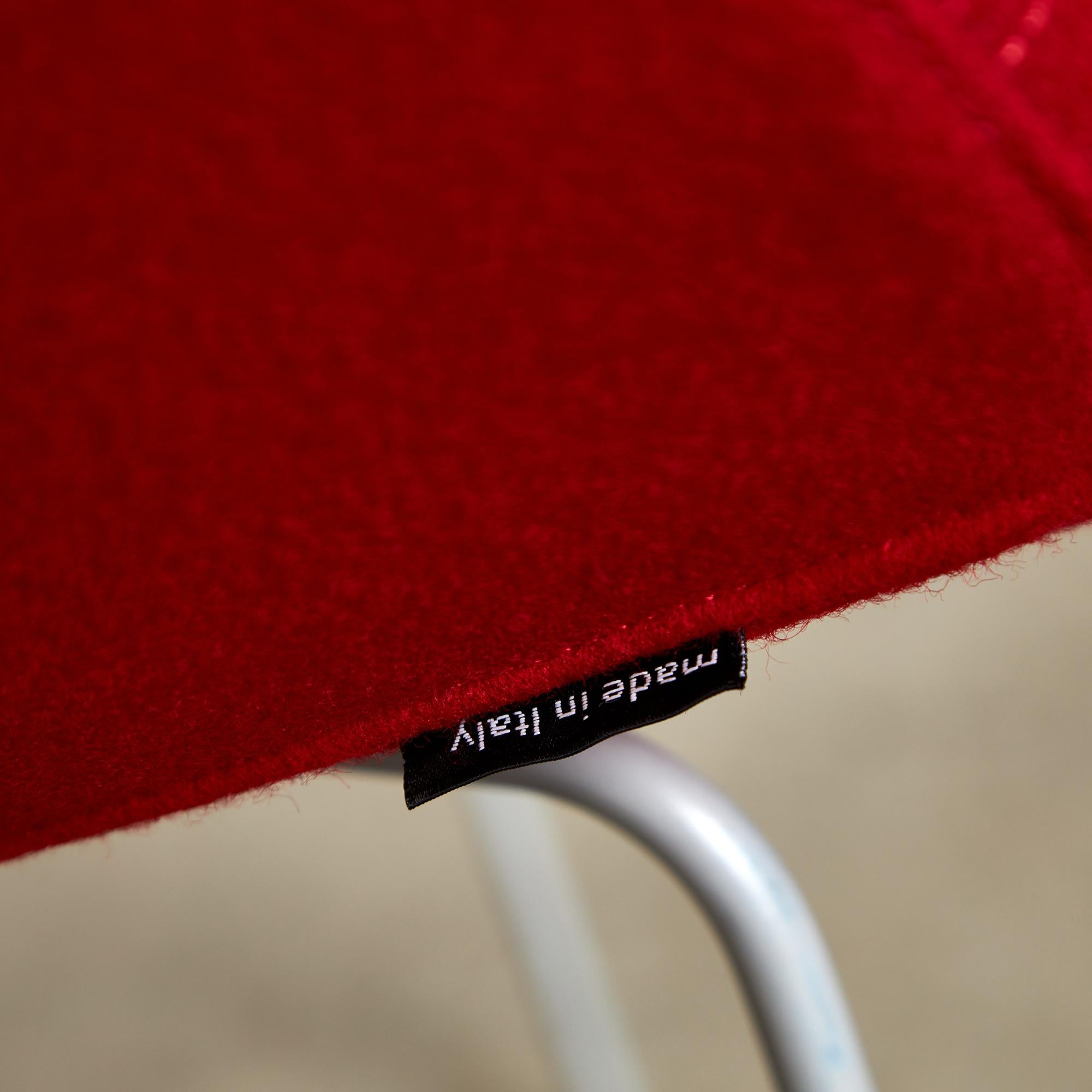 Fjord Chairs in Red by Patricia Urquiola for Moroso, 2002 For Sale 11