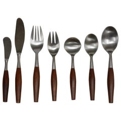 Fjord Flatware by Jens Quistgaard Service for 12, 84 Piece