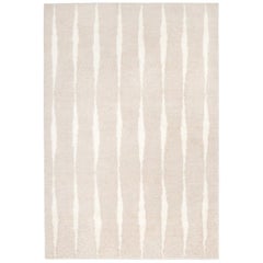 Fjord, Pale Sand, Handwoven Shaggy Berber Rug in Scandinavian Design