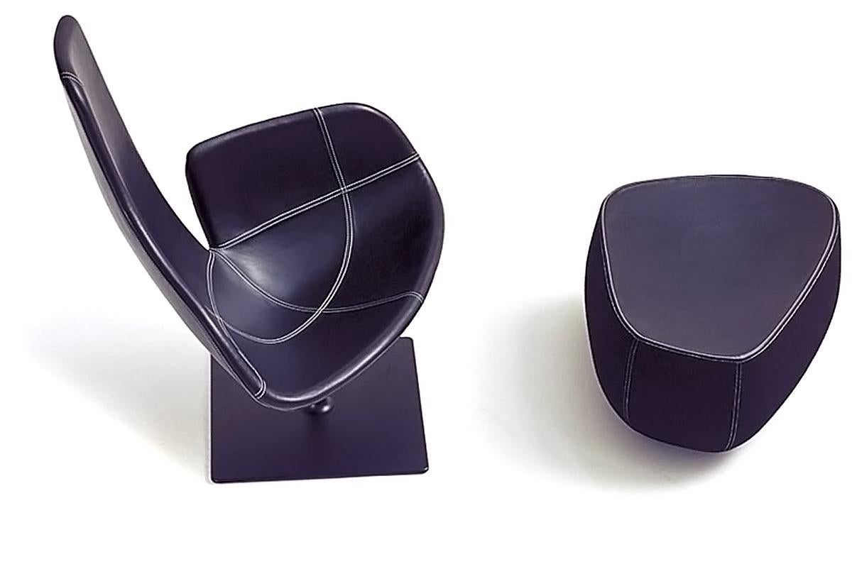 Fjord Relax Revolving Armchair by Patricia Urquiola in Fabric or Leather In New Condition For Sale In Rhinebeck, NY