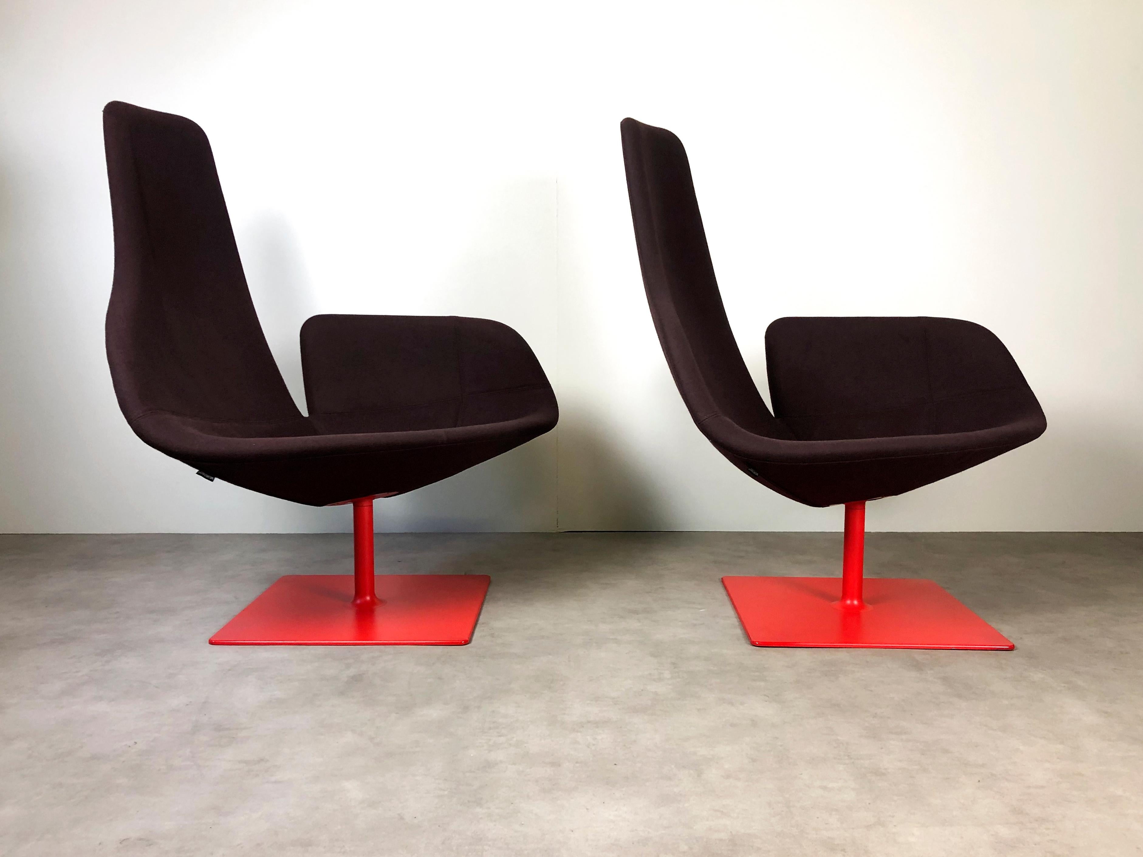 Italian Fjord Swivel Armchairs for Moroso by Patricia Urquiola, 2002