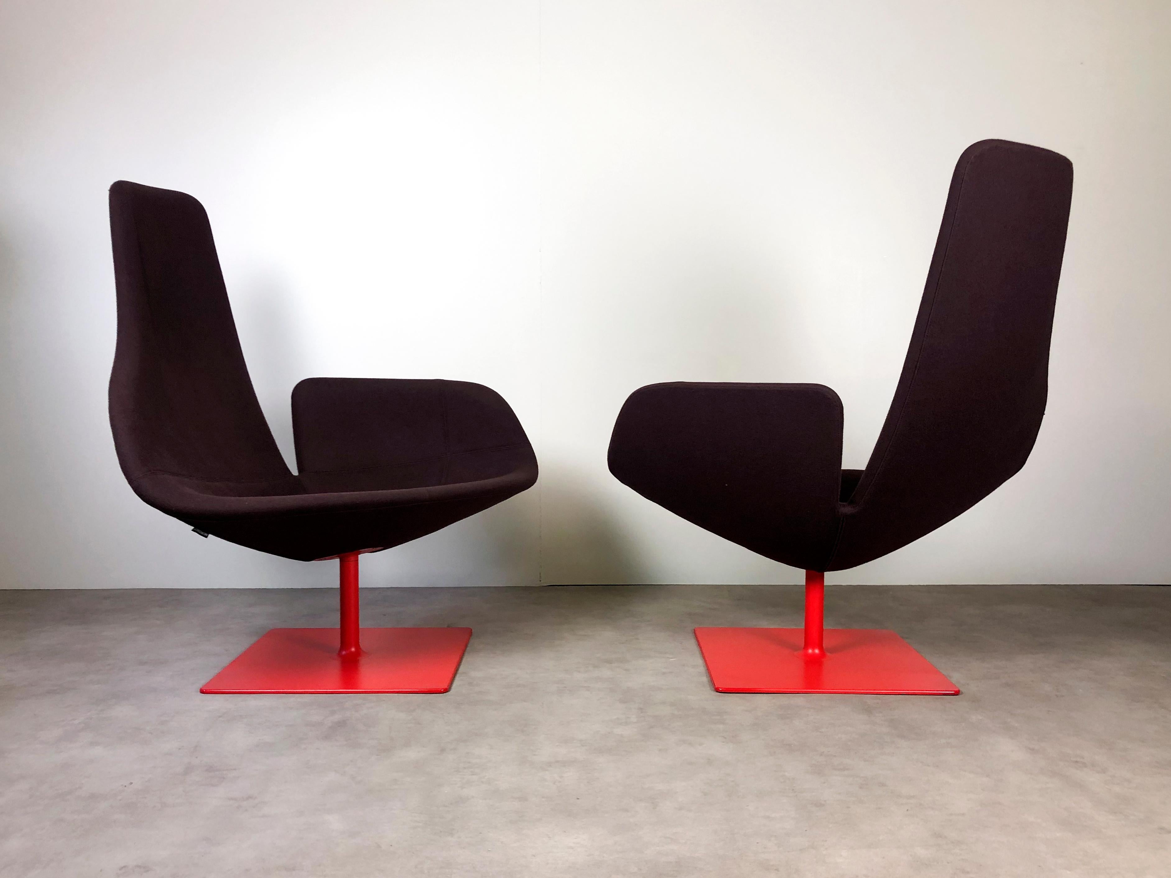Fjord Swivel Armchairs for Moroso by Patricia Urquiola, 2002 In Good Condition In Budapest, HU