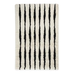 Fjord, Wool Shaggy Berber Rug in Scandinavian Design