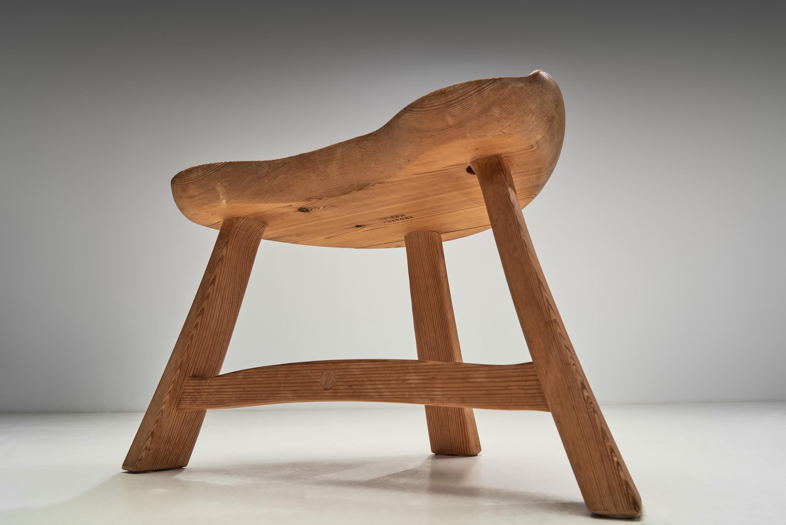 Tabouret Fjøskrakk Mod. 522 Tabouret par Ragnvald Krogenæs pour Krogenæs Møbler, Norvège années 1960 en vente 6