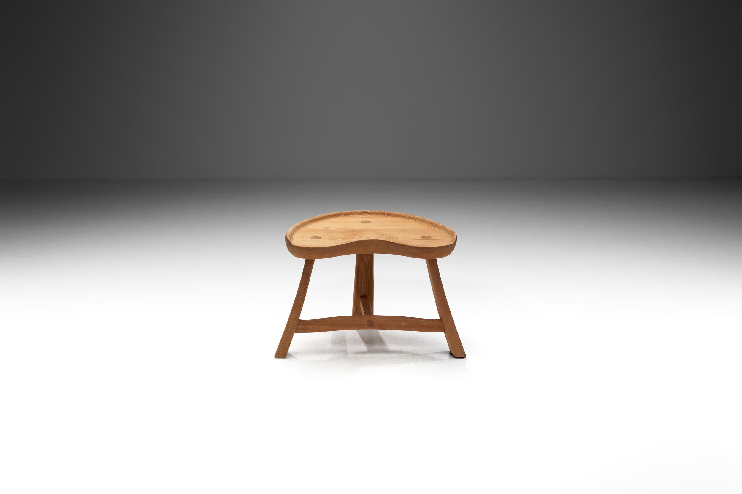 Mid-Century Modern Tabouret Fjøskrakk Mod. 522 Tabouret par Ragnvald Krogenæs pour Krogenæs Møbler, Norvège années 1960 en vente