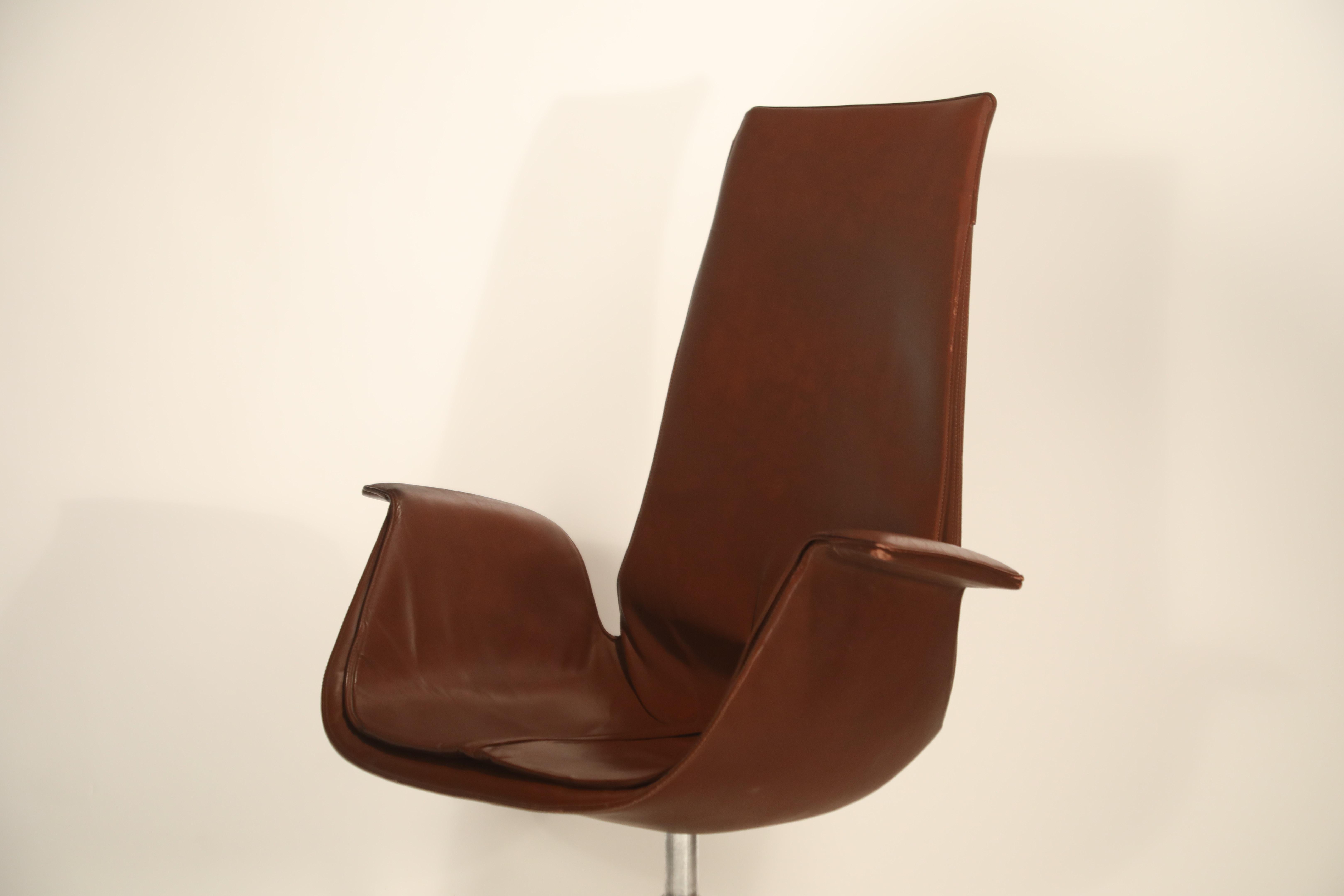 FK6725 Bird Chair by Preben Fabricius & Jorgen Kastholm for Alfred Kill, Signed 3