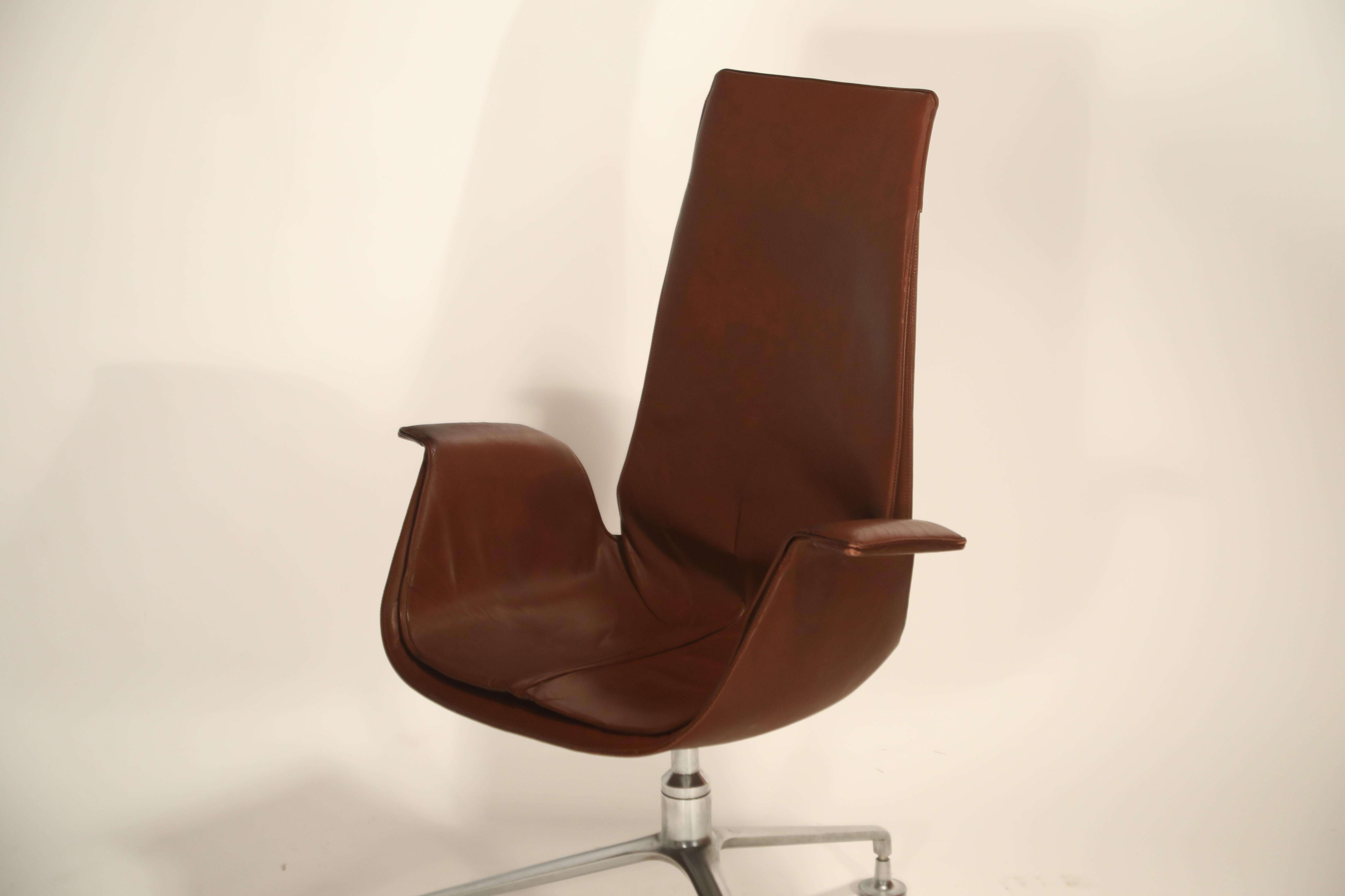 FK6725 Bird Chair by Preben Fabricius & Jorgen Kastholm for Alfred Kill, Signed 4