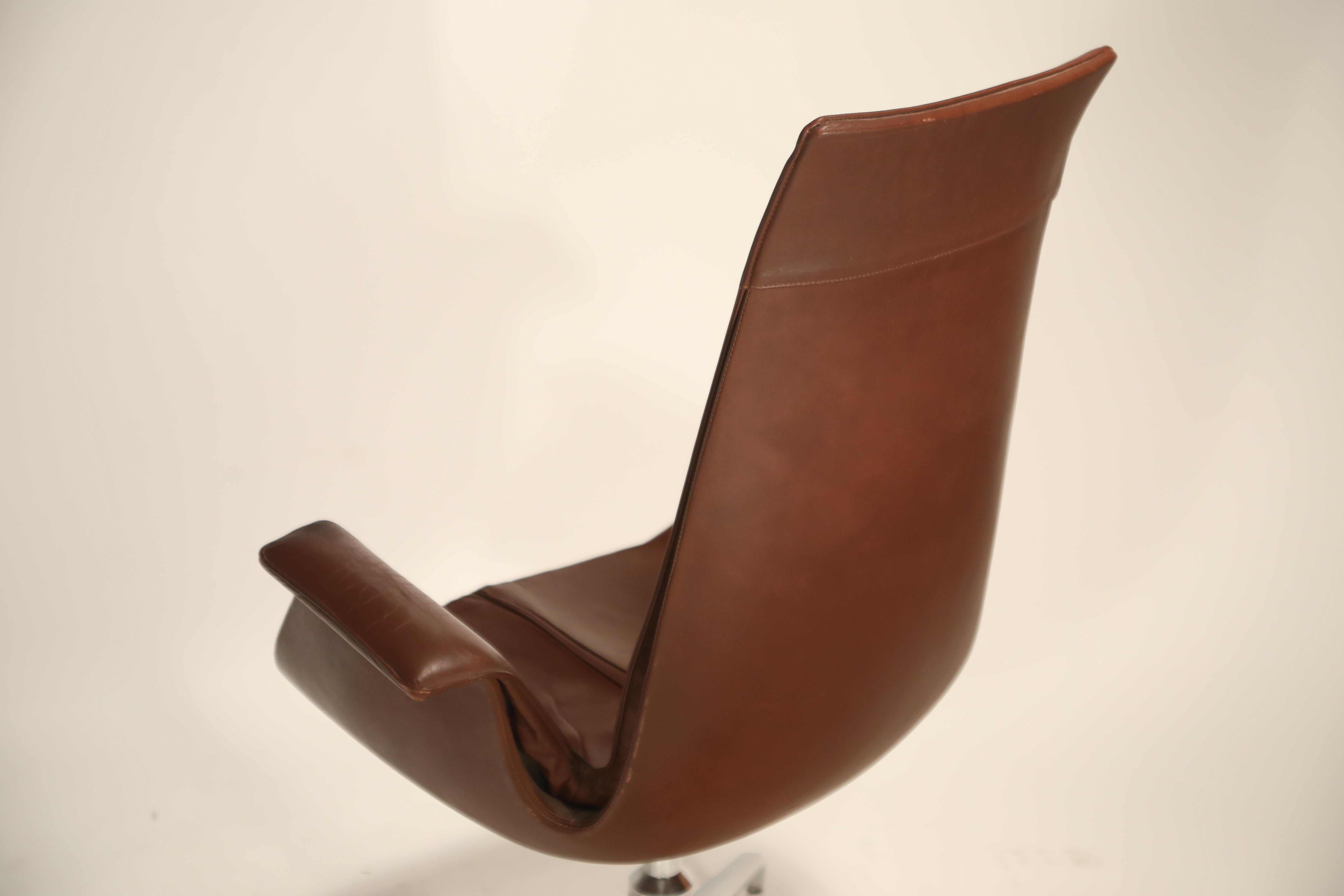 FK6725 Bird Chair by Preben Fabricius & Jorgen Kastholm for Alfred Kill, Signed 7