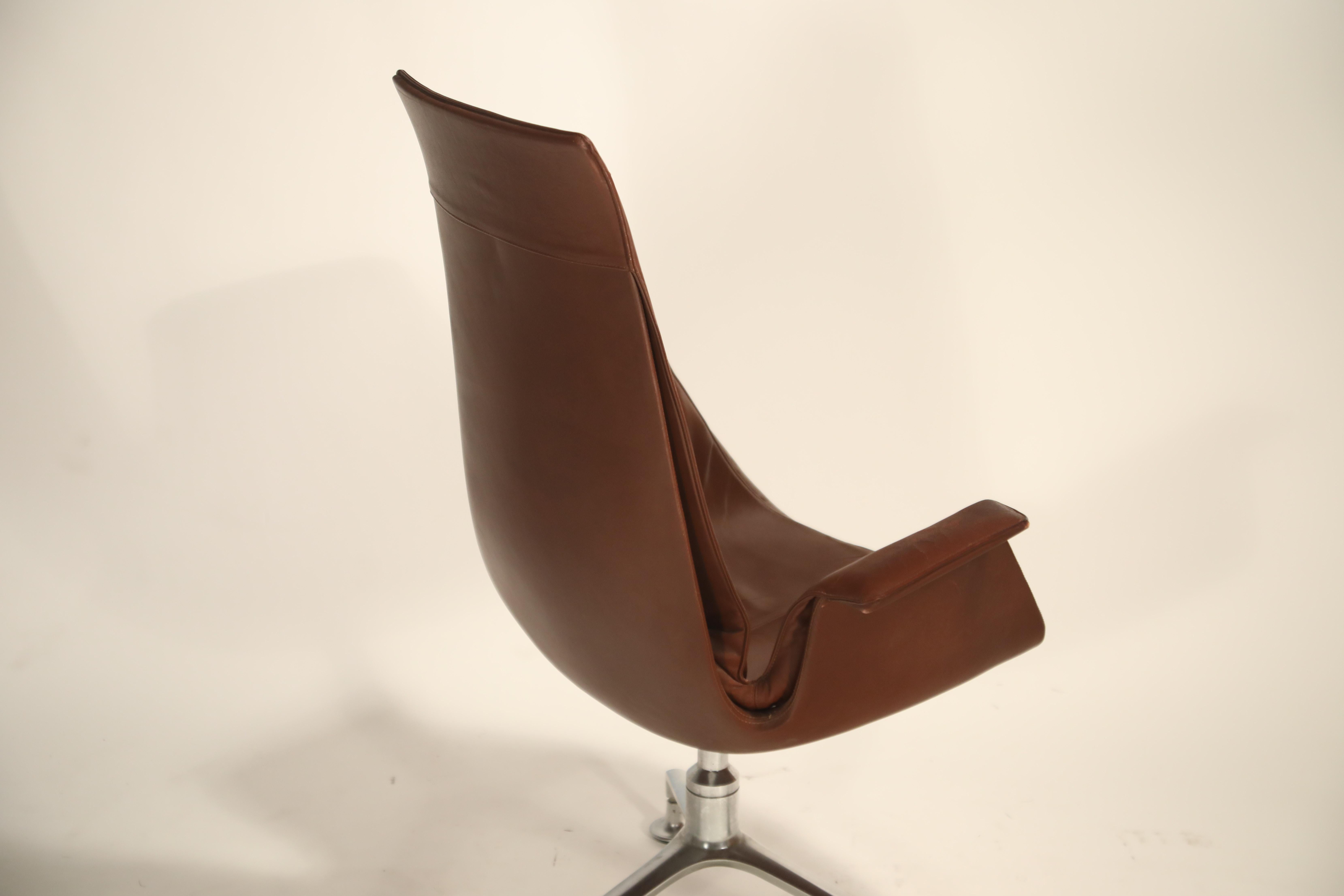 FK6725 Bird Chair by Preben Fabricius & Jorgen Kastholm for Alfred Kill, Signed 10