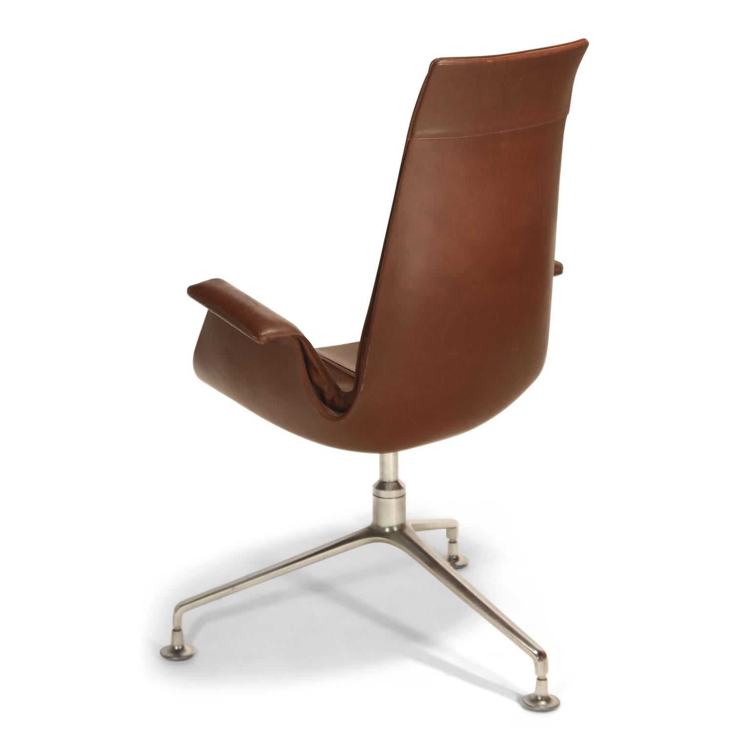 Mid-Century Modern FK6725 Bird Chair by Preben Fabricius & Jorgen Kastholm for Alfred Kill, Signed