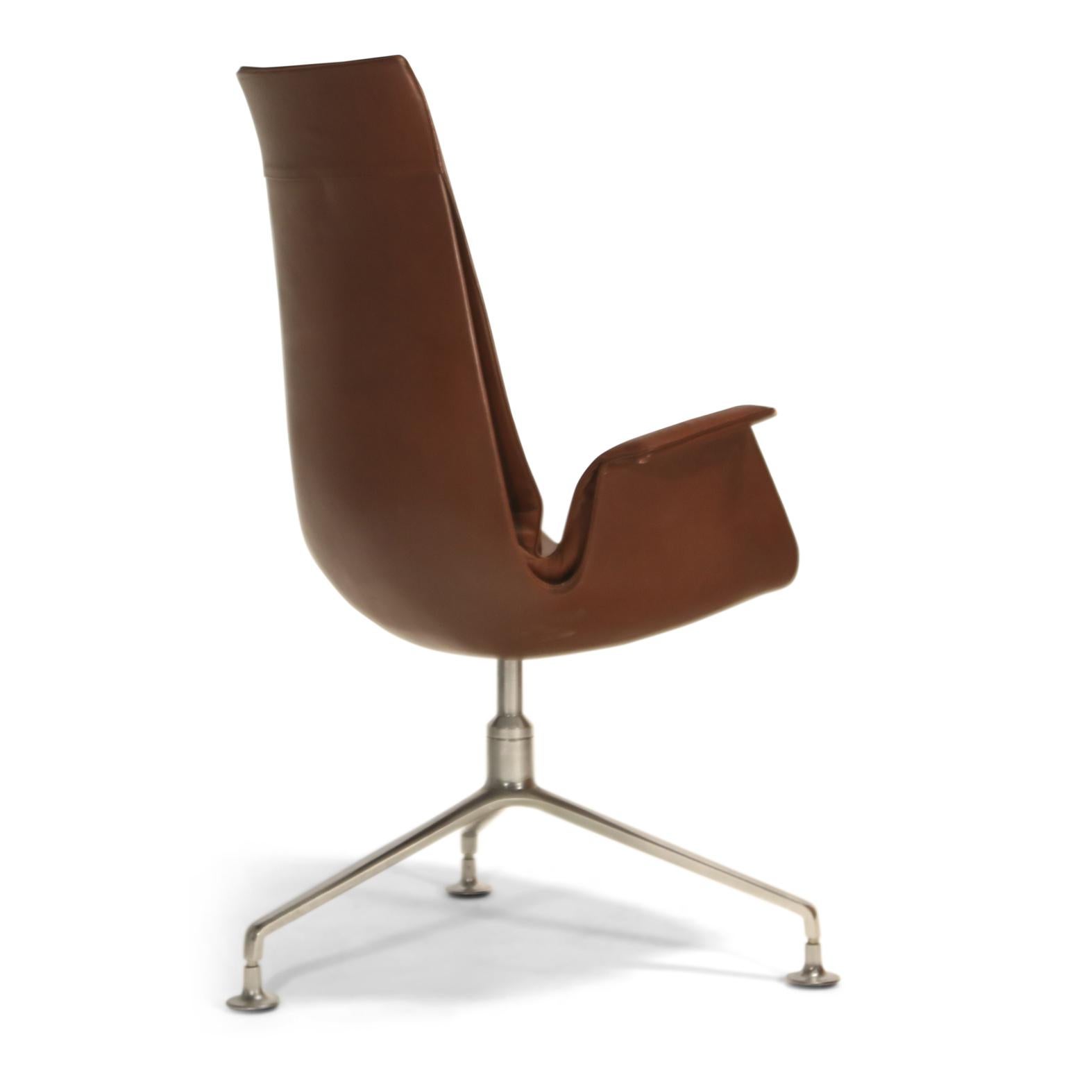 FK6725 Bird Chair by Preben Fabricius & Jorgen Kastholm for Alfred Kill, Signed In Good Condition In Los Angeles, CA