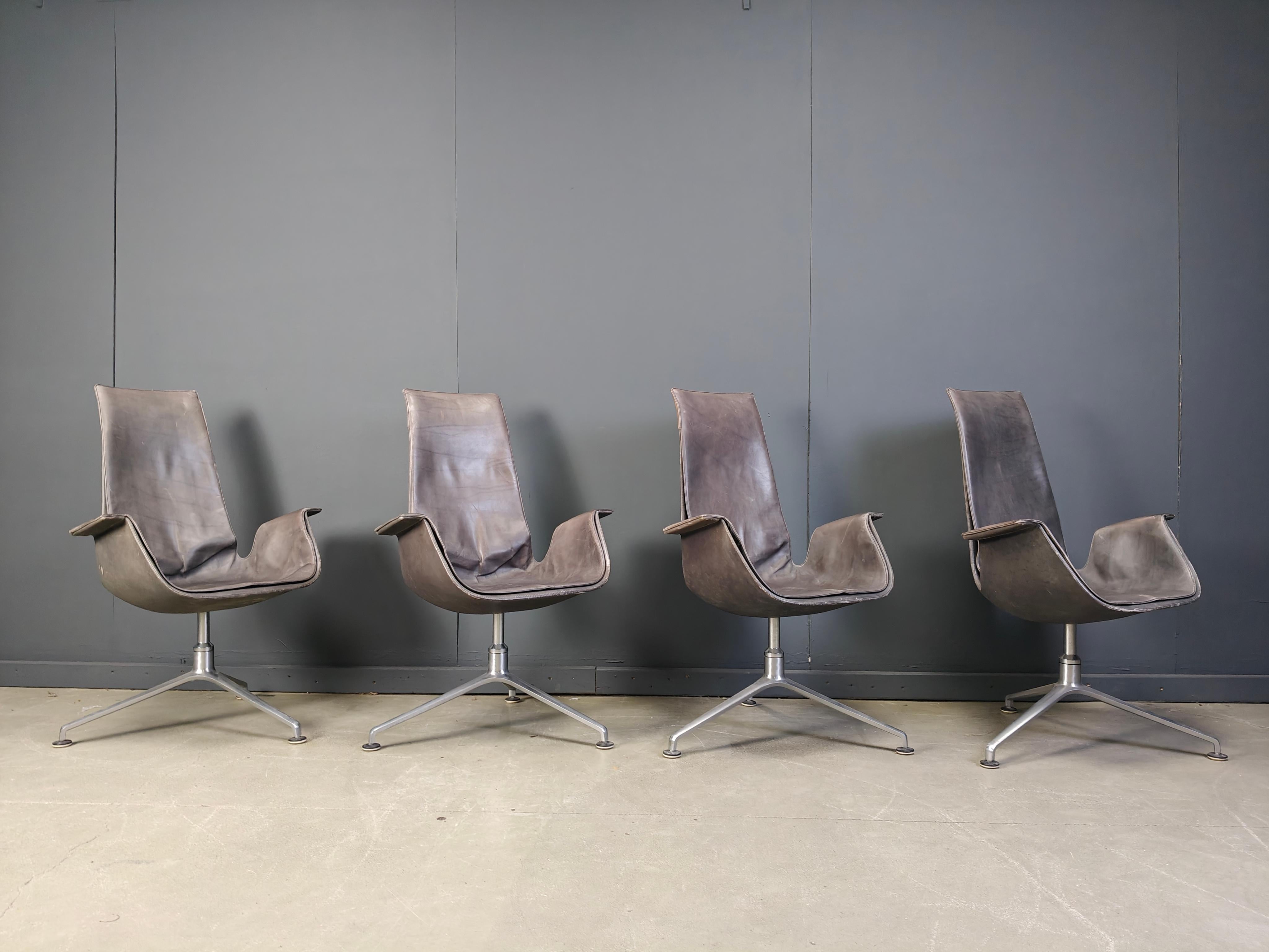 Mid-Century Modern Fk 6725 Chairs by Preben Fabricius & Jørgen Kastholm for Walter Knoll, 1960s For Sale