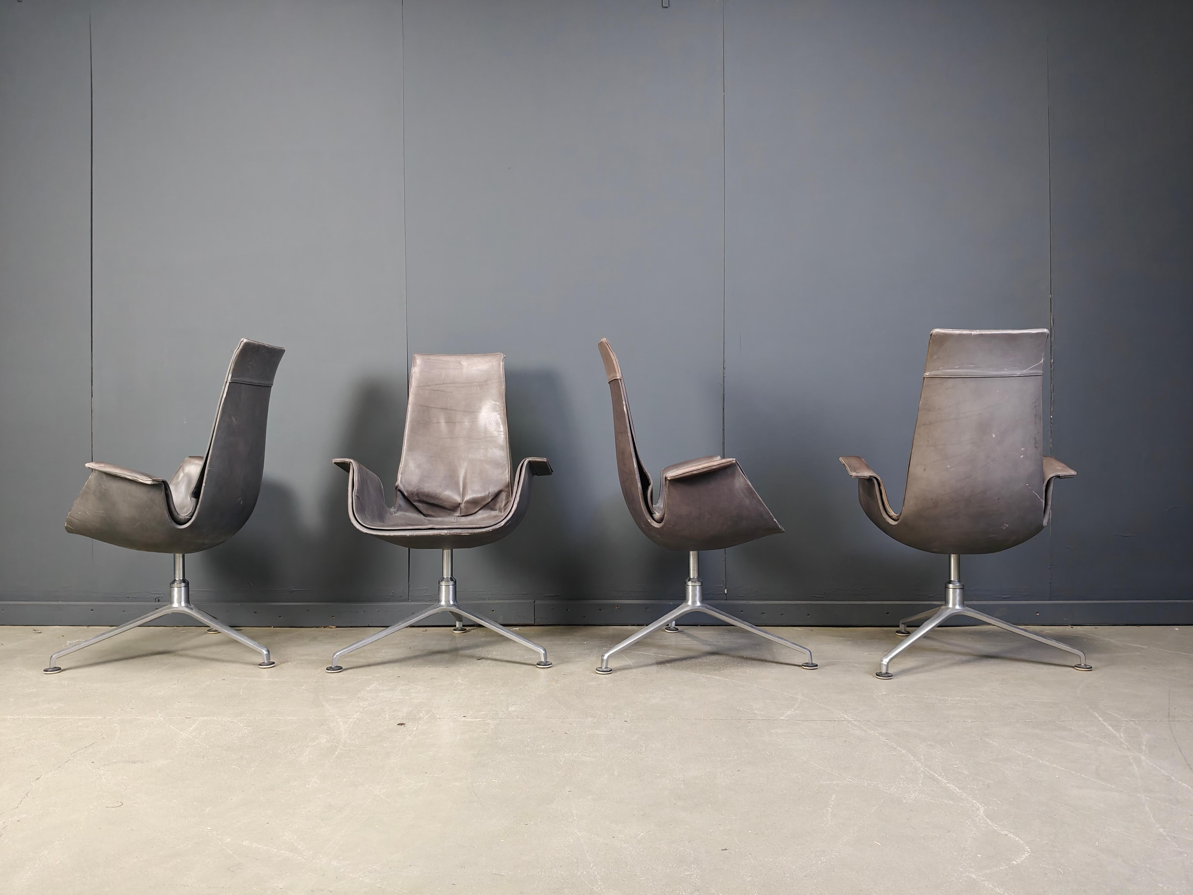 German Fk 6725 Chairs by Preben Fabricius & Jørgen Kastholm for Walter Knoll, 1960s For Sale